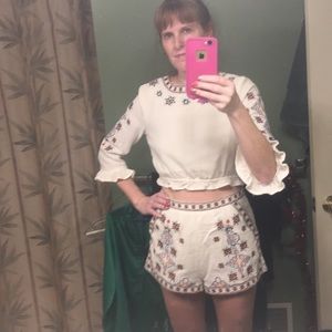Crop top and shorts set